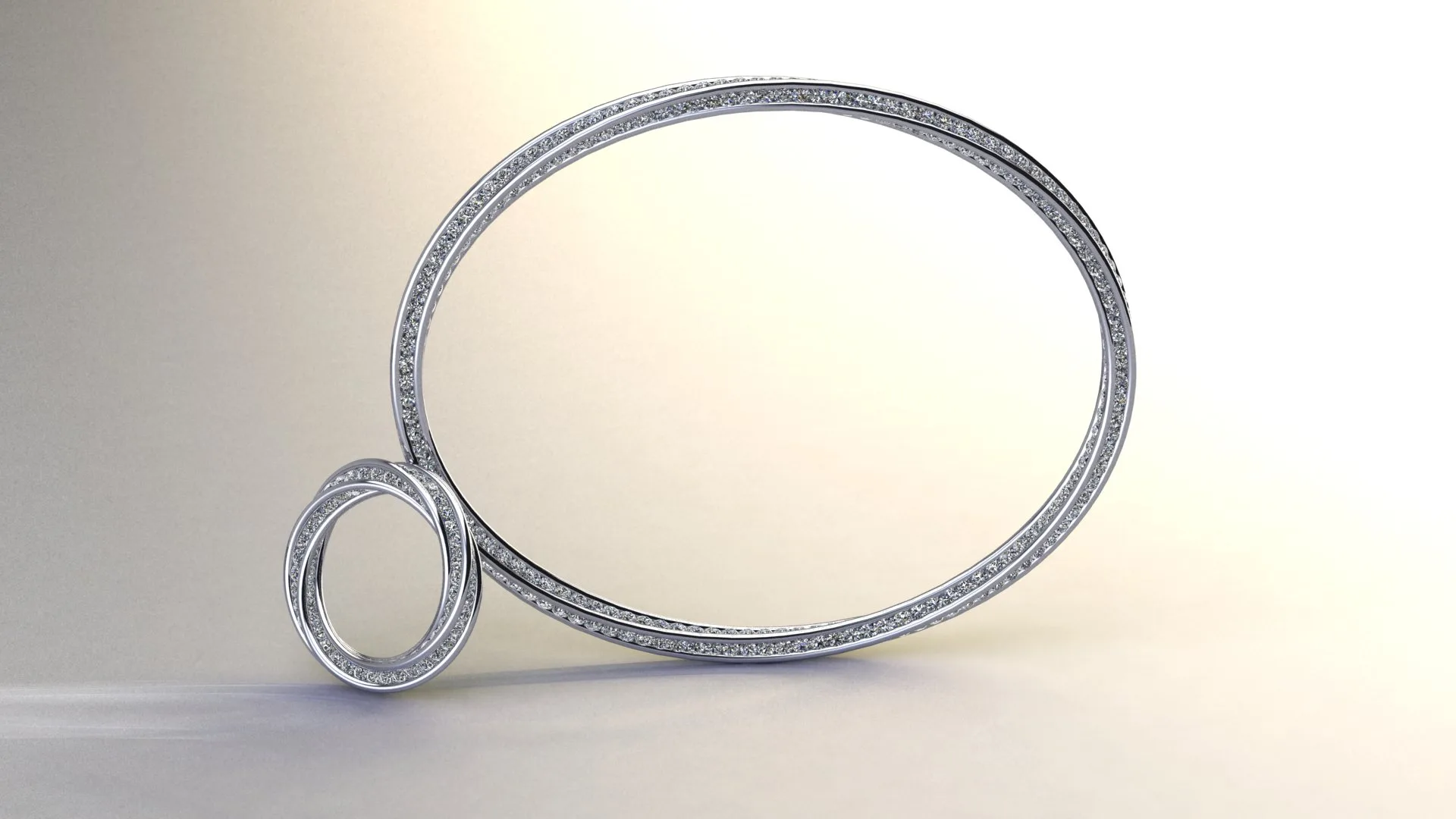 Diamond Twist Bracelet and Ring made of Platinum and Diamonds, Bespoke Designed by Canterbury Kent Jewellers