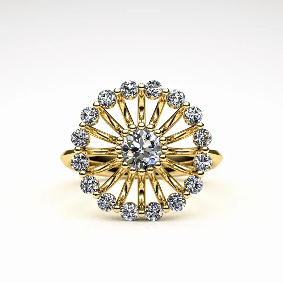'Corona' Ring made of Gold and Diamonds, Bespoke Designed by Canterbury Kent Jewellers