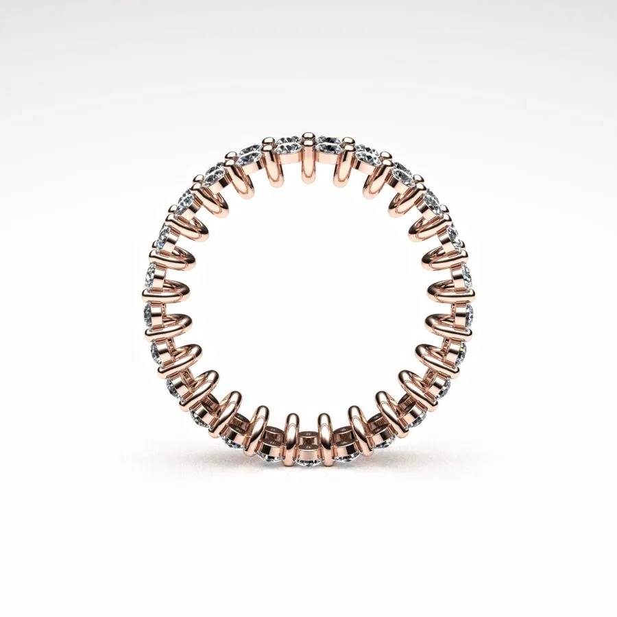 'Corona' Band Ring made of Rose Gold and Diamonds, Bespoke Designed by Canterbury Kent Jewellers