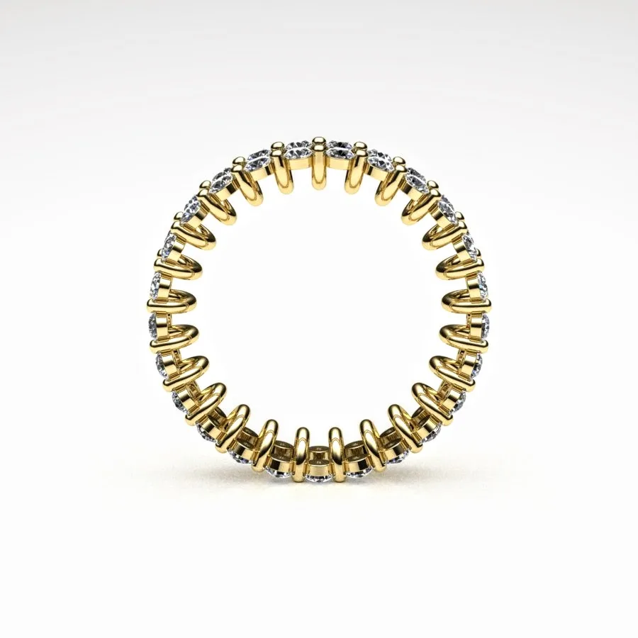 'Corona' Band Ring made of Gold and Diamonds, Bespoke Designed by Canterbury Kent Jewellers