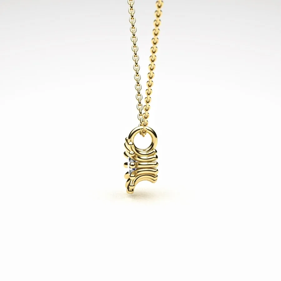 'Corona' Necklace Pendant made of Gold and Diamonds, Bespoke Designed by Canterbury Kent Jewellers