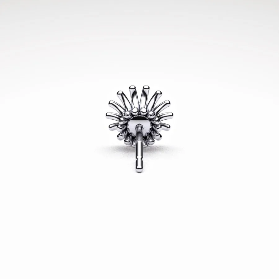 'Corona' Stud Earrings made of Platinum and Diamonds, Bespoke Designed by Canterbury Kent Jewellers
